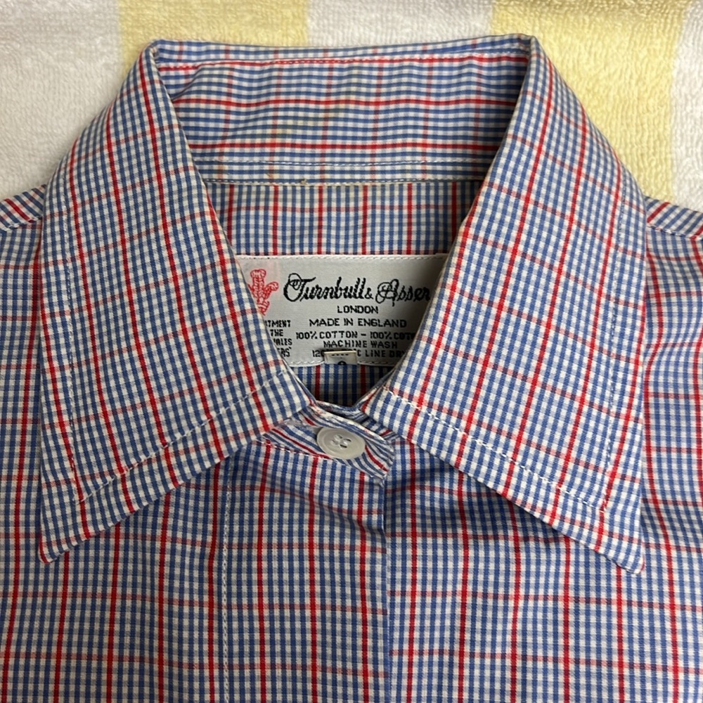 Blue and Red Checkered Shirt